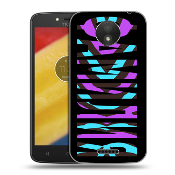 Силиконовый чехол на Motorola Moto C Plus с принтом ФАМИЛИЯ