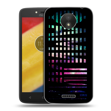 Силиконовый чехол на Motorola Moto C Plus с принтом ФАМИЛИЯ