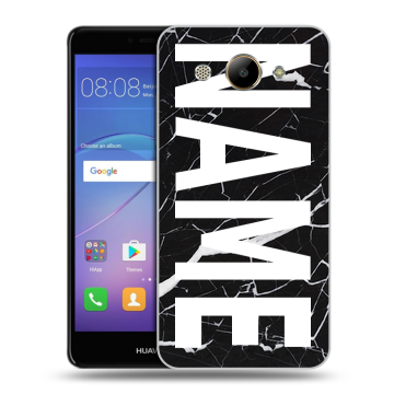 Силиконовый чехол на Huawei Y3 (2017) с принтом NAME