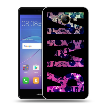 Силиконовый чехол на Huawei Y3 (2017) с принтом ИМЯ
