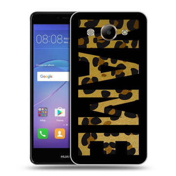 Силиконовый чехол на Huawei Y3 (2017) с принтом NAME
