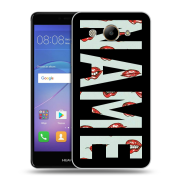 Силиконовый чехол на Huawei Y3 (2017) с принтом NAME