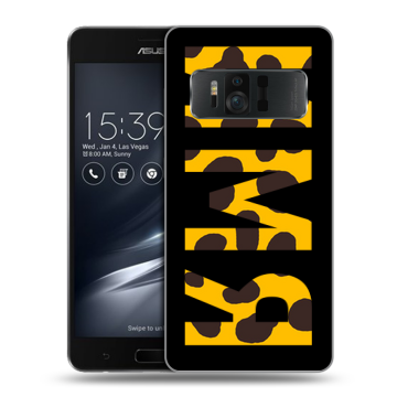 Силиконовый чехол на ASUS ZenFone AR с принтом ИМЯ