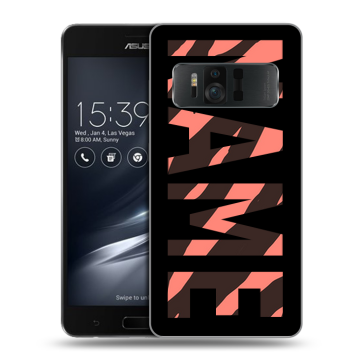 Силиконовый чехол на ASUS ZenFone AR с принтом NAME