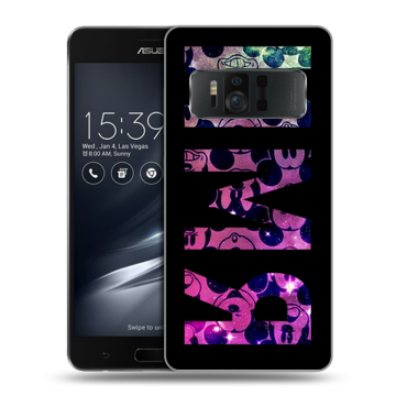 Силиконовый чехол на ASUS ZenFone AR с принтом ИМЯ