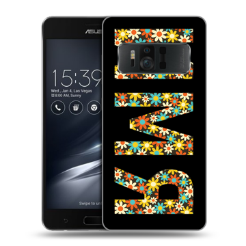 Силиконовый чехол на ASUS ZenFone AR с принтом ИМЯ