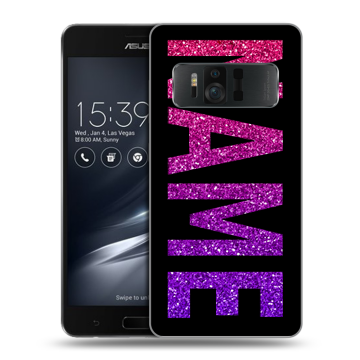 Силиконовый чехол на ASUS ZenFone AR с принтом NAME