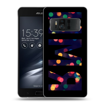 Силиконовый чехол на ASUS ZenFone AR с принтом ИМЯ