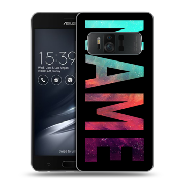 Силиконовый чехол на ASUS ZenFone AR с принтом NAME
