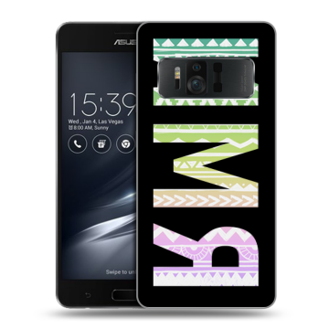 Силиконовый чехол на ASUS ZenFone AR с принтом ИМЯ