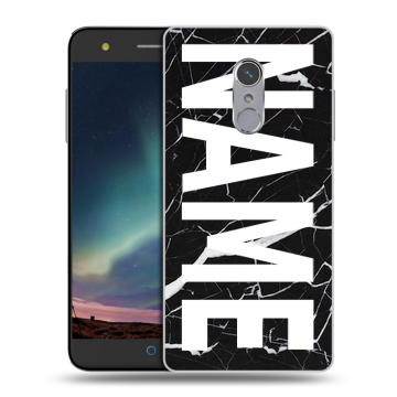 Силиконовый чехол на ZTE Blade V7 Plus с принтом NAME