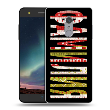 Силиконовый чехол на ZTE Blade V7 Plus с принтом ФАМИЛИЯ