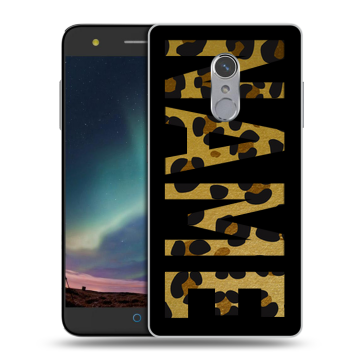 Силиконовый чехол на ZTE Blade V7 Plus с принтом NAME