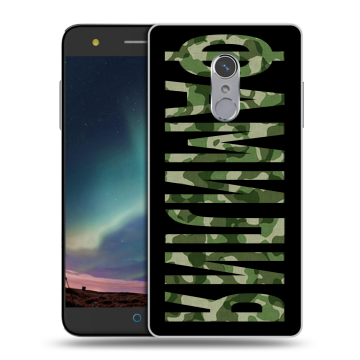 Силиконовый чехол на ZTE Blade V7 Plus с принтом ФАМИЛИЯ