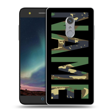 Силиконовый чехол на ZTE Blade V7 Plus с принтом NAME