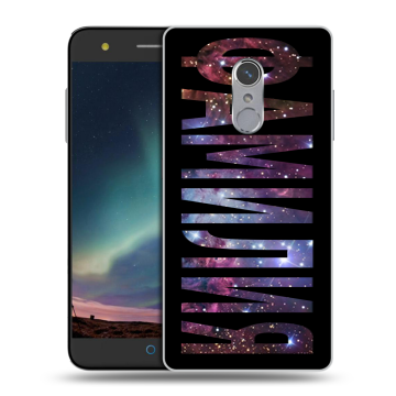 Силиконовый чехол на ZTE Blade V7 Plus с принтом ФАМИЛИЯ