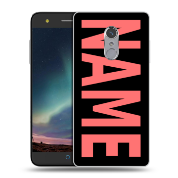 Силиконовый чехол на ZTE Blade V7 Plus с принтом NAME