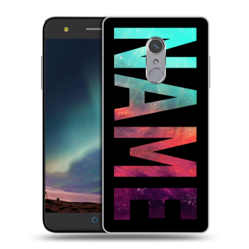 Силиконовый чехол на ZTE Blade V7 Plus с принтом NAME