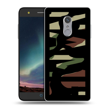 Силиконовый чехол на ZTE Blade V7 Plus с принтом NAME