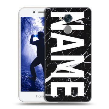 Силиконовый противоударный чехол на Huawei Honor 6A с принтом NAME
