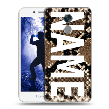 Силиконовый противоударный чехол на Huawei Honor 6A с принтом NAME