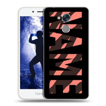 Силиконовый противоударный чехол на Huawei Honor 6A с принтом NAME