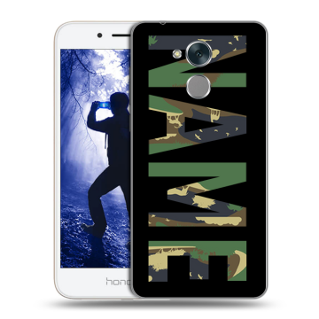 Силиконовый противоударный чехол на Huawei Honor 6A с принтом NAME