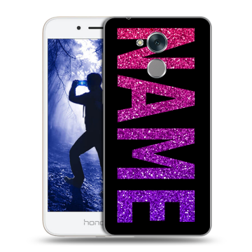 Силиконовый противоударный чехол на Huawei Honor 6A с принтом NAME
