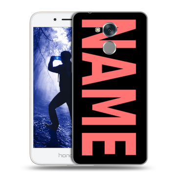 Силиконовый противоударный чехол на Huawei Honor 6A с принтом NAME