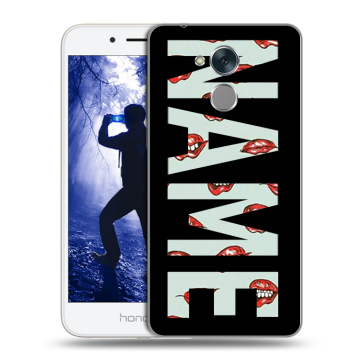 Силиконовый противоударный чехол на Huawei Honor 6A с принтом NAME