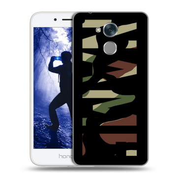 Силиконовый противоударный чехол на Huawei Honor 6A с принтом NAME