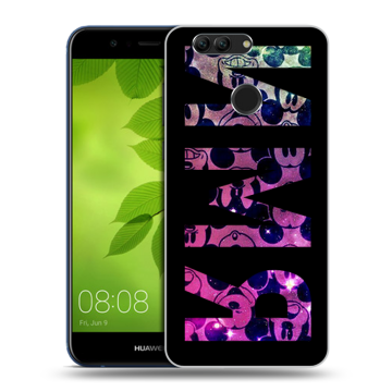 Силиконовый чехол на Huawei Nova 2 Plus с принтом ИМЯ