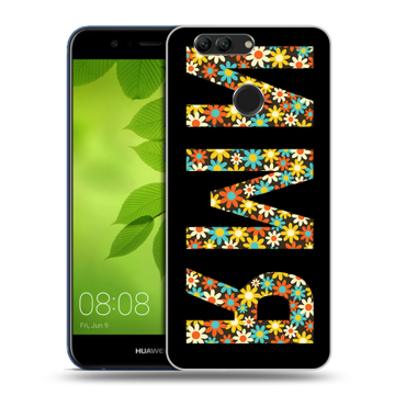 Силиконовый чехол на Huawei Nova 2 Plus с принтом ИМЯ