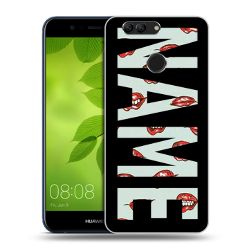 Силиконовый чехол на Huawei Nova 2 Plus с принтом NAME