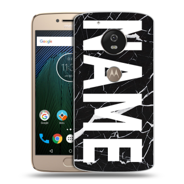 Силиконовый чехол на Motorola Moto G5s с принтом NAME