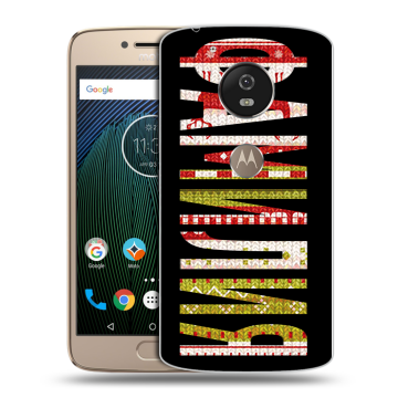 Силиконовый чехол на Motorola Moto G5s с принтом ФАМИЛИЯ
