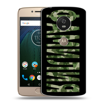 Силиконовый чехол на Motorola Moto G5s с принтом ФАМИЛИЯ