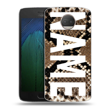 Пластиковый чехол на Motorola Moto G5s Plus с принтом NAME