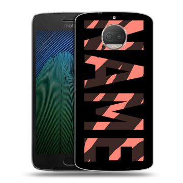 Пластиковый чехол на Motorola Moto G5s Plus с принтом NAME