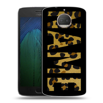Пластиковый чехол на Motorola Moto G5s Plus с принтом NAME