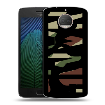 Пластиковый чехол на Motorola Moto G5s Plus с принтом NAME