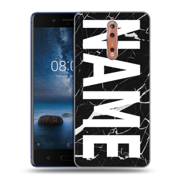 Пластиковый чехол на Nokia 8 с принтом NAME