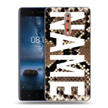 Пластиковый чехол на Nokia 8 с принтом NAME
