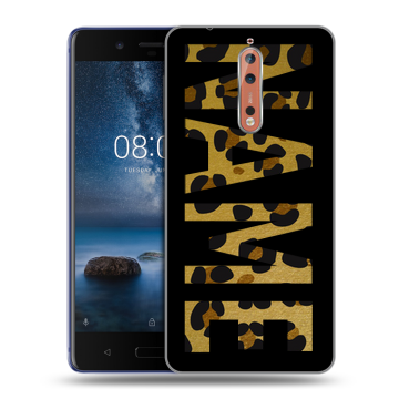Пластиковый чехол на Nokia 8 с принтом NAME