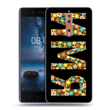 Пластиковый чехол на Nokia 8 с принтом ИМЯ
