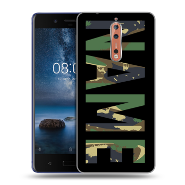 Пластиковый чехол на Nokia 8 с принтом NAME
