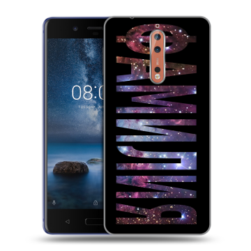 Пластиковый чехол на Nokia 8 с принтом ФАМИЛИЯ