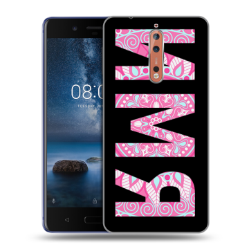 Пластиковый чехол на Nokia 8 с принтом ИМЯ
