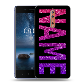 Пластиковый чехол на Nokia 8 с принтом NAME