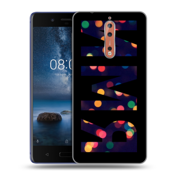 Пластиковый чехол на Nokia 8 с принтом ИМЯ